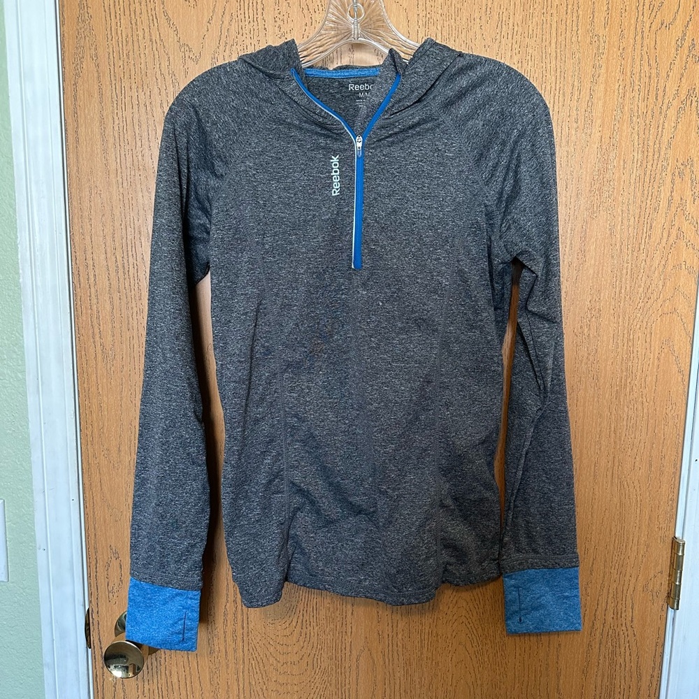 Reebok Fleece Lined Quarter Zip Hoodie